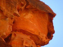 sand stone in desert in Jordan