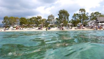 summer holiday beach in halkhidiki peninsula