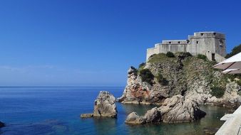 very beautiful dubrovnik castle