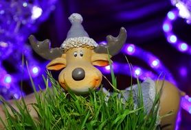 happy reindeer for Christmas decorations