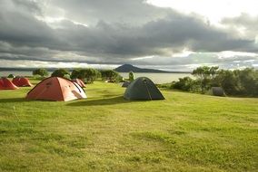 camping near lake Myvatn