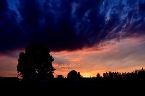 amazing sunset cloud colors