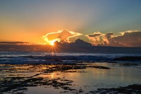 panorama of the ocean in Sydney, Australia