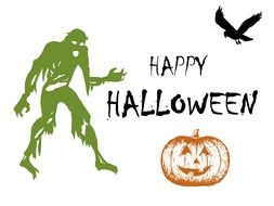 halloween zombie illustration