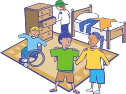 illustration of summer camp