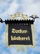 signboard in tourist germany