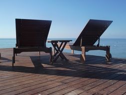 Deck chairs in Turkey