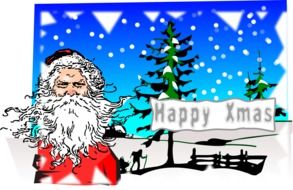 Pictured Santa Claus