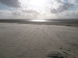 sand beach near sea scene