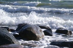 rocky coast of the Baltic Sea