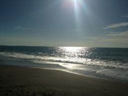 Sunset on sea