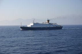 ship,crete greece