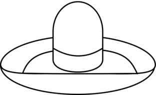 graphic image of mexican sombrero