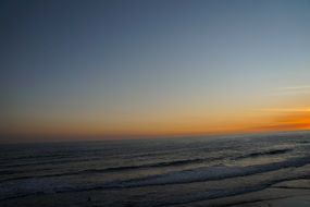 sunset over wow beach