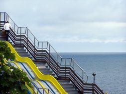 stairs in amusement park