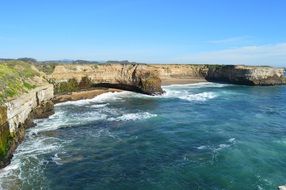 Amazing ocean rock coastline