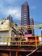 drilling platform in Gabon