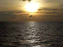 tranquil sunset in Thailand