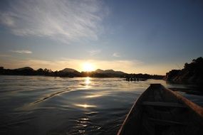 boat in Laos