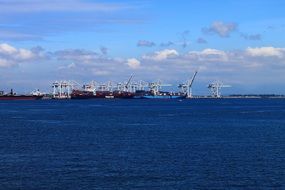 panorama of the harbor in Vancouver