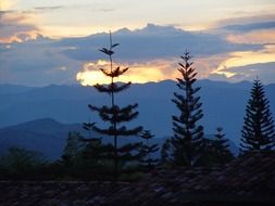 sunset in antioquia