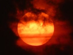 fiery colors of the sun