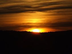 reinforce of sunset afterglow