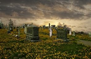 cemetery graveyard