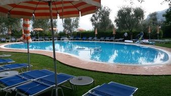 summer swimming pool