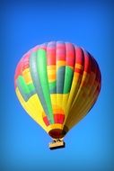 flying Colorful balloon on the background of a clean sky