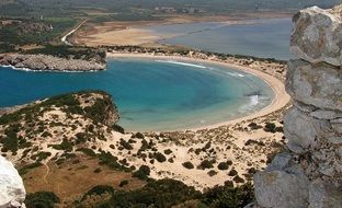 panoramic view of the Hellas Bay Peloponnese