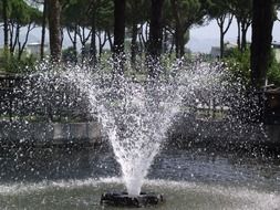 fountain in the tourist park