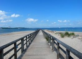 bridge on the baltic sea