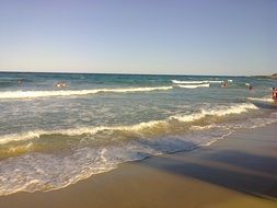 small wave beach