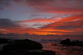 Superb view of sunset