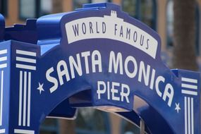 world famous santa monica pier