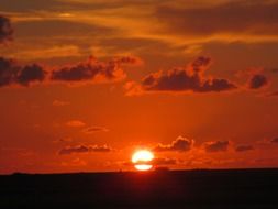 sunset on the red sea