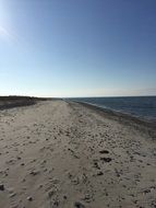Stones and sand on the coast of Baltic Sea