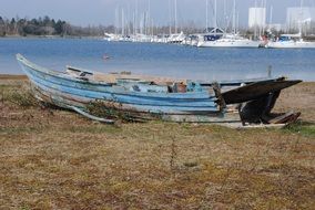dinghy after wreck
