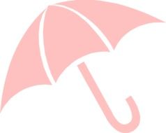 painted pink umbrella
