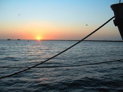 sunset at Walvis bay