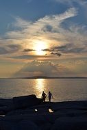 sunset over Peggy's Cove, Nova Scotia