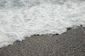 surf with waves on the beach