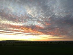 sunset sky relaxing colors