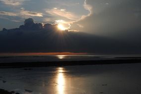 evening sky coast