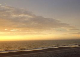 Sunrise over the beach in Charleston