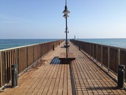jetty sea pier in cyprus