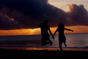 couple on the romantic holiday