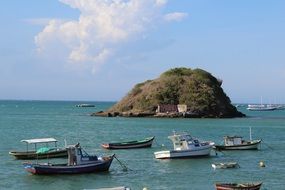 landscape of ocean beach in rio de janeiro