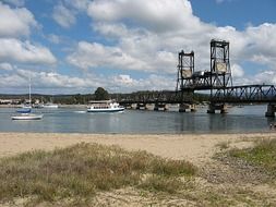 bridge over the river like an elevator